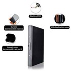 Rfid Blocking Credit Card Id Money Travel Case Holder Wallet Stainless Steel  