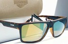 Harley-davidson Hd203 Tortoise Matte Frame Bronze Green Lens Sunglass With Case