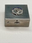 Vintage Emblem Club Elks Bpoe Silver Tone Metal Hinged Pill Box