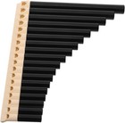 Single Pack 18-tube Black Pan Flute storage Bag nail Clipper  Abs Materia
