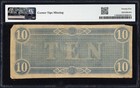 1864  10 Ten Dollar Confederate States Of America Csa Note T-68 Pmg Vf 25