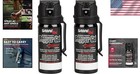 Pepper Gel 1 5 Fl Oz Black 2 Pack Sabre Crossfire Deploys Angle Maximizes Target