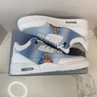 Kito Wares Jordan 3 Style Mother Mary Tribute Mens Size 9 New W box Rare White