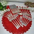 Vintage Wm Rogers Beloved Silverplated 33 Piece Flatware Set