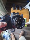Vintage Canon T70 35mm Film Camera Kit     Cased With Original Manuals Lens Etc