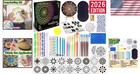 Rock Dot Paint Stencils Set - Art Craft Supplies For Adults