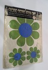 Vintage Rare  1968 Rickie Tickie Iron-ons Mid-century Mod Flower Power Nos