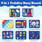 Busy Board Montessori Toddler Toys For 1 2 3 4 Year Old Boy Girl Gift  Baby Kid 