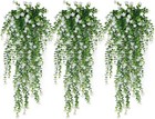 15pcs Artificial Hanging Plant Fake Eucalyptus Flower Outdoor Home Garden Decor