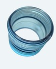 Vintage Surg-o-beam Large Fresnel Lens Ribbed Blue Glass From Surgery Light