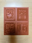 Stampin  Up  Country Fresh Set Of 4 Retired  2003  Unmounted Rubber Stamps