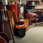 Black 17-gallon Storage Tub - Flexible Plastic  Rope Handles  Utility Bucket