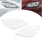 Pair Fits For Bmw 6-series Coupe 2012-2015 Left right Side Headlight Lens Cover