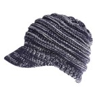 Men Winter Visor Beanie unisex Knit Hat Cap Crochet Women Ski Thick Warm Acrylic