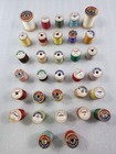 Coats   Clark s 32 Spools Sewing Sew Thread Wooden Wood Vtg