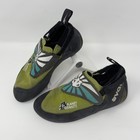 Evolv Venga Kids Rock Climbing Shoes Green Black Size Us 2 Planet Granite Trax