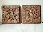 3d Fruit Set Of 2 Decoration Vtg 90s Wall Plaque Rustic Farmhouse