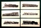 Lot Antique 6pc N w Railroad Locomotive Photo Spec Cards Norfolk Western Steam