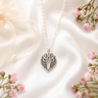 925 Silver Necklace Angel Wings Heart Pendant Dainty Jewellery Gift Women