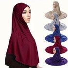 Ready To Wear Hijab For Women Instant Turban Stretch Soft Muslim Scarf For Pr   