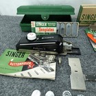 Vintage Singer Buttonholer 160506 Hard Case Manual 8 Templates Featherweight