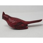 Vintage Roseville Ceramic Male Cardinal Red Clip On Bird Bath Without Clip