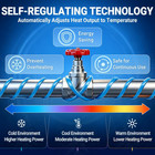 50ft Self-regulating Heat Tape For Water Pipe Anti Freeze -40  f  5w ft 120v