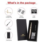 Fountain Pen - Luxury Fountain Pen Set For Men   Women - Ink Pen For Gold