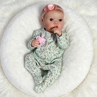 Reborn Baby Dolls Full Body Silicone Vinyl Lifelike Newborn Girl Doll Gift 18in