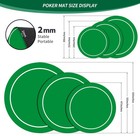 Round Poker Mat For Texas Holdem   Portable Table Top For 6-8 Players