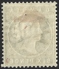 Gambia 1886-93 Qv 6d Bronze-green Sg 33 Mint  hinged   Cat   45