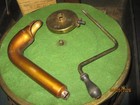 Vintage 1916 Rare Small Stewart Windup Portable Metal Phonograph Gramophone  2