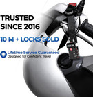 Tsa Approved Luggage Lock With Open Alert Indicator 3 Digit Combination Cable