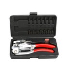 Handheld Power Punch Kit Carbon Steel Iron Plastic Hole Punch Pliers Puncher Kit