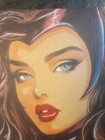 Scarlet Witch Original Art Illustration Signed 8 5x11 Coa 