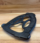 1800 s Antique W H Howell Co Geneva Ill Cast Iron Sad Iron Trivet W  Gate Marks
