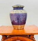 Heavenly Peace Lovely Purple Adult Cremation Urn For Human Ashes -