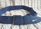 Nike Youth Baseball Belt Adjustable Navy Blue Stretch