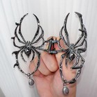1pc Gothic Spider Hair Claw Clip Women Halloween Spider Hair Gripper Clip