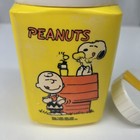 Vintage 1985    peanuts    Thermos - Snoopy Charlie Brown Woodstock - Yellow