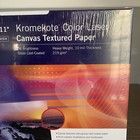Smart Digital Canvas Textured Paper 8 5 x11  Gloss Finish Kromekote Color Laser