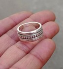 Solid 925 Sterling Silver New Designed Spinner Ring Band Handmade Ring All Size