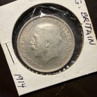 1914 Great Britain Half Crown Coin  925 Silver - High Grade - Au