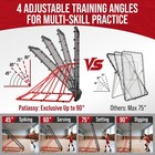 Premium Volleyball Rebounder Net Adjustable Angles Bounce Back Practice Net