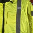 Pioneer Premium High Vis Safety Jacket Waterproof 3xl Green Star Tech Workwear