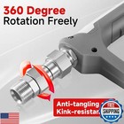 Pwaccs Pressure Washer Swivel Fitting  M22 14mm Male To M22 Female Swivel Joi