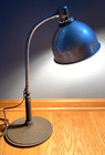 Vintage Sk   Son Industrial Cast Iron Base Gooseneck Physicians Lamp 23  1930s