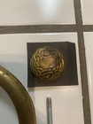Vintage Heavy Solid Brass Irish Claddagh Ring   Celtic Cross 5x6    Door Knocker
