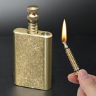 Vintage Brass Trench Pipe Lighter - Permanent Match  Retro Collectible Flame Too