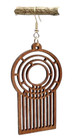 Wood Sun rain Drop Earrings Tribal Unique Artistic Lightweight Dangle Jewelry